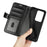 For Realme C100 5G Case Crazy Horse Texture Stand Leather Phone Cover - Black - 5