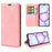 For Realme C100 5G Case Skin Touch Leather Wallet Phone Cover - Pink - 5