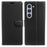 For Samsung Galaxy Z Fold5 5G Case Wallet Stand Litchi Texture Shockproof Leather Phone Cover - Black - 1