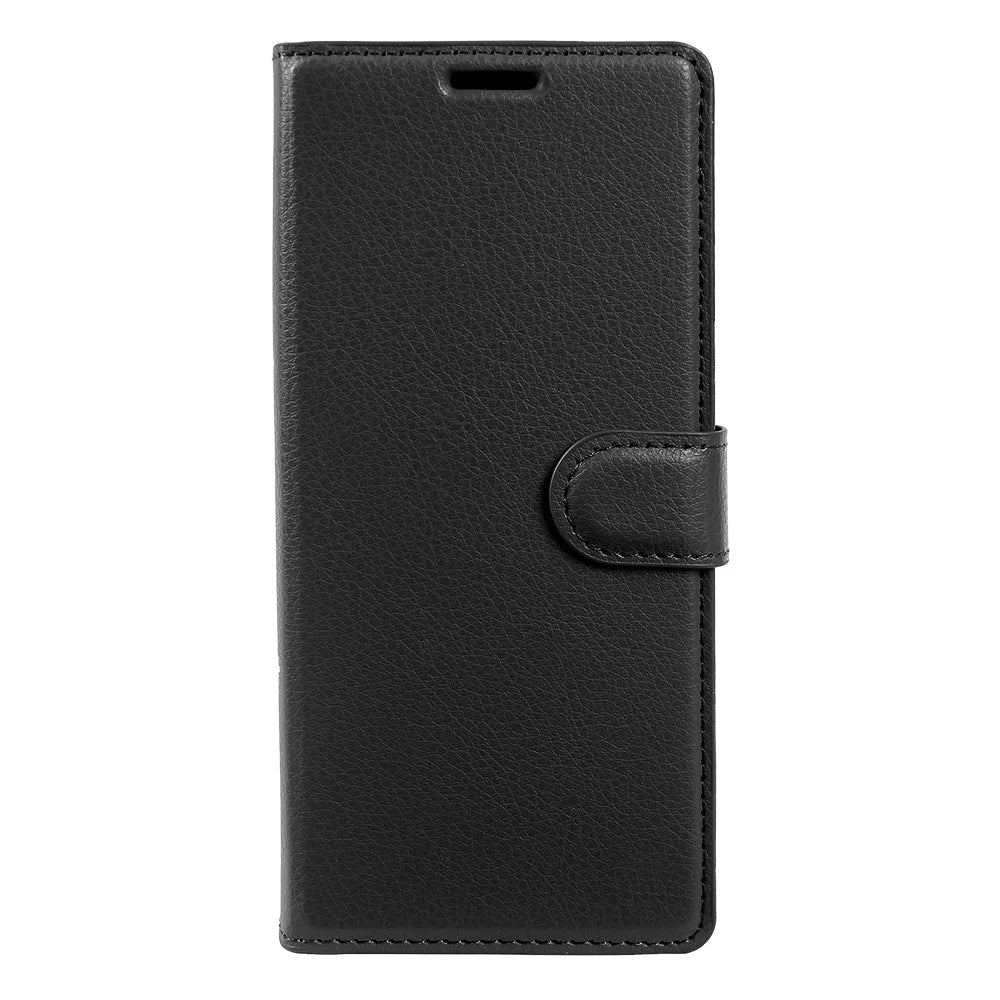 For Samsung Galaxy Z Fold6 5G Case Wallet Stand Litchi Texture Shockproof Leather Phone Cover - Black - 6