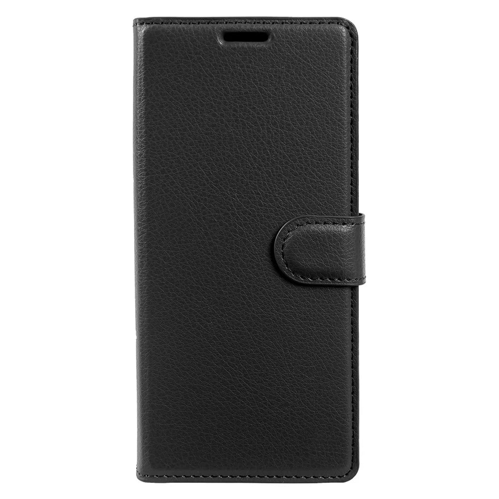 For Samsung Galaxy Z Fold7 5G Case Wallet Stand Litchi Texture Shockproof Leather Phone Cover - Black - 6