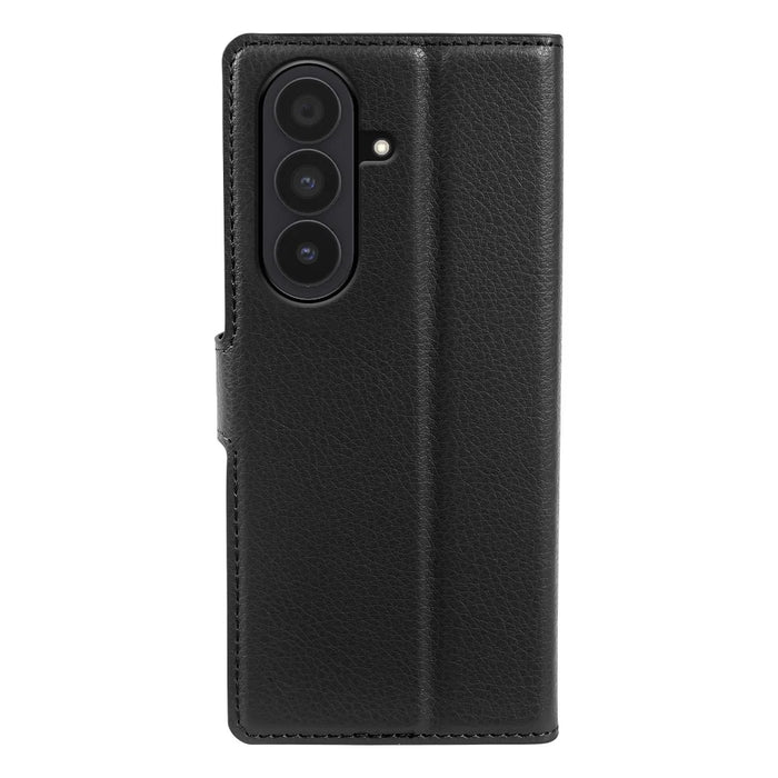 For Samsung Galaxy Z Fold8 Ultra Case Wallet Stand Litchi Texture Shockproof Leather Phone Cover - Black - 7