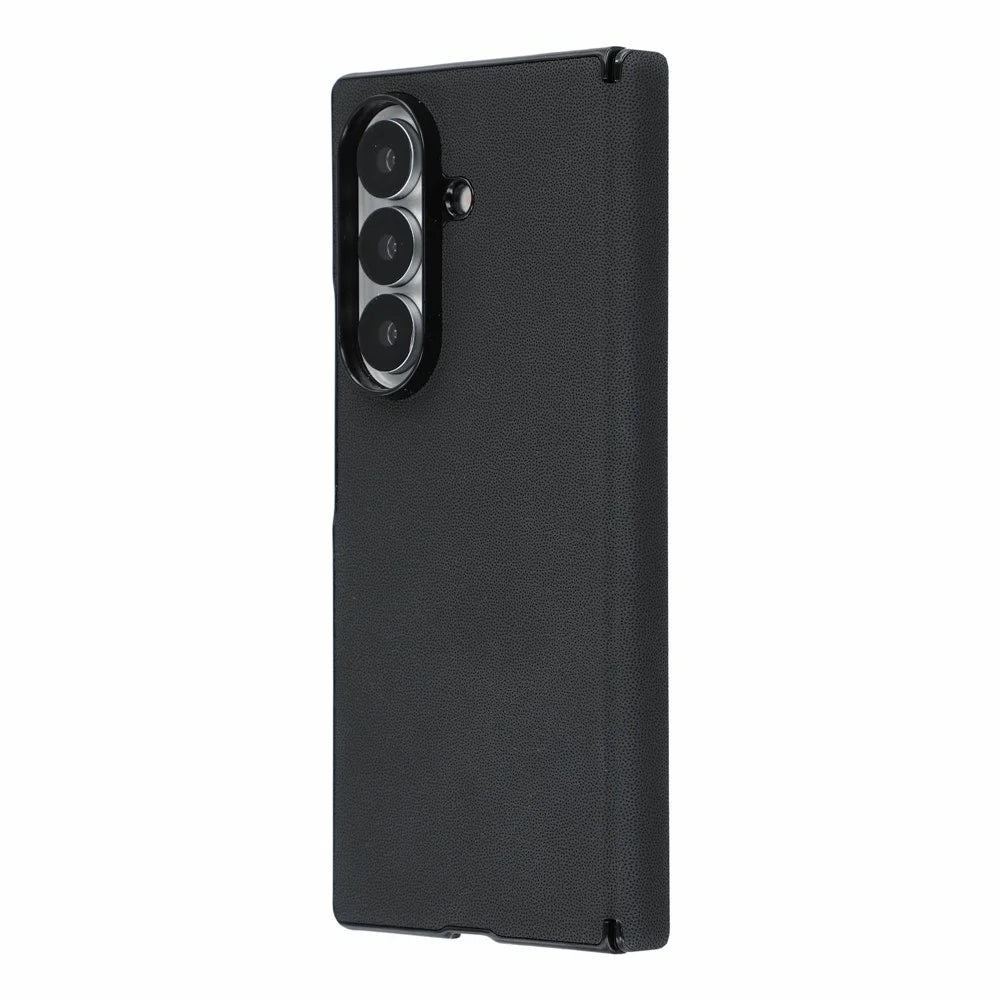For Samsung Galaxy Z Fold8 Ultra Case Hinge Protection PU Leather + PC Scratch Resistant Phone Cover - Black - 3