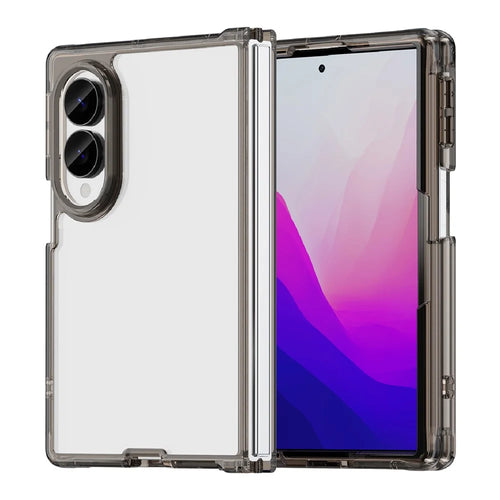 For Samsung Galaxy Z Fold8 Case TPU + Acrylic Phone Back Cover Anti Yellowing - Black - 1