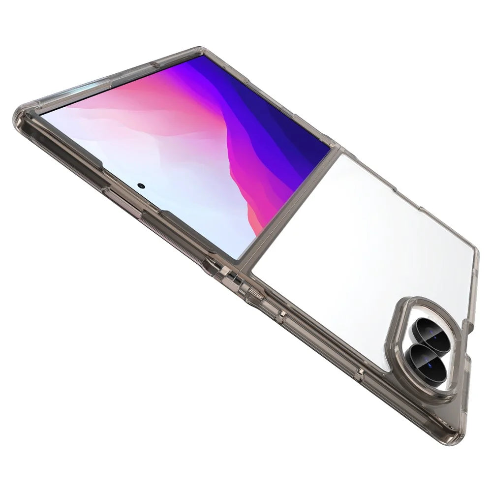 For Samsung Galaxy Z Fold8 Case TPU + Acrylic Phone Back Cover Anti Yellowing - Black - 2