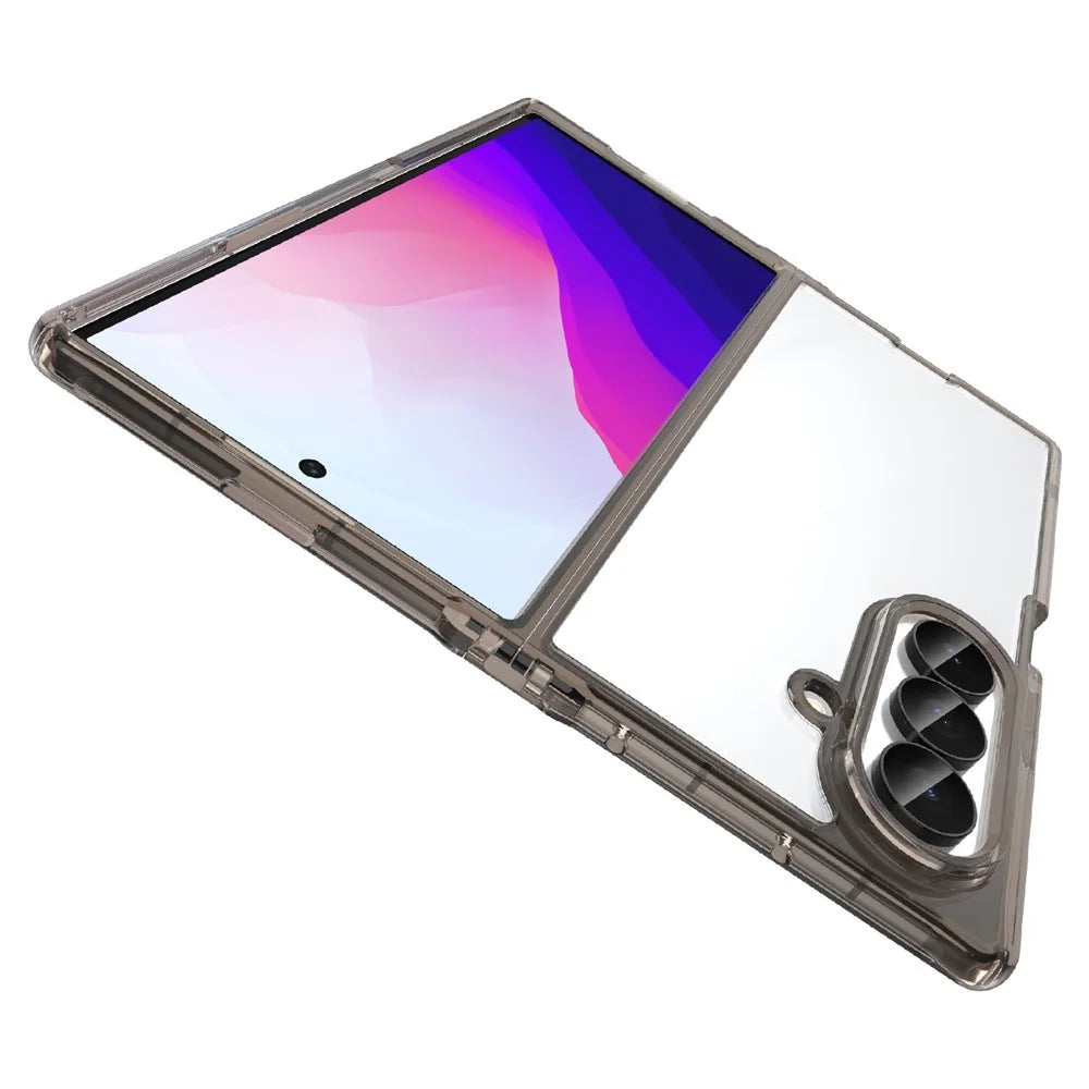 For Samsung Galaxy Z Fold8 Ultra Case TPU + Acrylic Phone Back Cover Anti Yellowing - Black - 2