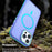 For iPhone 15 Pro Magnetic Case Color Blocking PC + TPU Anti-Fingerprint Phone Cover - Blue - 4