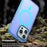 For iPhone 16 Pro Magnetic Case Color Blocking PC + TPU Anti-Fingerprint Phone Cover - Blue - 4