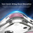 For iPhone 17 Pro Magnetic Case Airbag Corner Shockproof Ripple TPU Phone Cover - Pink - 5
