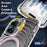 For iPhone 17 Magnetic Case Airbag Corner Shockproof Ripple TPU Phone Cover - Pink - 4
