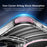 For iPhone 17 Magnetic Case Airbag Corner Shockproof Ripple TPU Phone Cover - Pink - 5