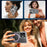 For iPhone 17 Magnetic Case Airbag Corner Shockproof Ripple TPU Phone Cover - Pink - 7