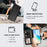 For Realme 16T 5G Case 4 Card Slots Wallet Stand PU Leather Phone Cover with Wrist Strap - Black - 7