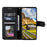 For Samsung Galaxy S23+ Splicing Stitching PU Leather Stand Case Magnetic Clasp Phone Wallet Cover - Black - 2