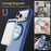 For iPhone 18 Pro Max  /  17 Pro Max Case with Rotating Magnetic Kickstand PC + TPU Skin-Touch Phone Cover - Sapphire - 4