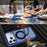 For iPhone 18 Pro Max  /  17 Pro Max Case with Rotating Magnetic Kickstand PC + TPU Skin-Touch Phone Cover - Sapphire - 6