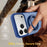 For iPhone 18 Pro Max  /  17 Pro Max Case with Rotating Magnetic Kickstand PC + TPU Skin-Touch Phone Cover - Sapphire - 7