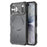 For iPhone 17 Magnetic Case Carbon Fiber Texture PC + TPU Corner Protection Phone Cover - Black - 1