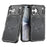 For iPhone 17 Magnetic Case Carbon Fiber Texture PC + TPU Corner Protection Phone Cover - Black - 5