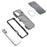 For iPhone 17 Magnetic Case Carbon Fiber Texture PC + TPU Corner Protection Phone Cover - Black - 7