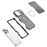 For iPhone 16 Pro Magnetic Case Carbon Fiber Texture PC + TPU Corner Protection Phone Cover - Black - 7