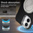 For iPhone 16 Case Rotating Magnetic Kickstand Carbon Fiber Texture TPU + PET + PC Phone Cover - Black - 3