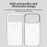 For iPhone 18 Pro / 17 Pro Magnetic Case Anti Drop Hybrid Phone Back Cover - White - 3