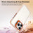 For iPhone 16 Pro Case Metal Camera Kickstand Shockproof Clear PC + TPU Phone Cover - Transparent Orange - 3