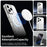 For iPhone 16 Pro Magnetic Case PC + TPU + PET Air Cushion Shockproof Phone Cover - White - 3