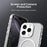For iPhone 16 Pro Magnetic Case PC + TPU + PET Air Cushion Shockproof Phone Cover - White - 7