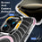 For iPhone 16 Pro Max Magnetic Case Airbag Corner Shockproof Ripple TPU Phone Cover - Pink - 5