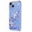 For iPhone 14 Plus Case Butterfly Floral Pattern Printing TPU Phone Back Cover - Violets - 2