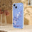 For iPhone 14 Plus Case Butterfly Floral Pattern Printing TPU Phone Back Cover - Violets - 5