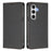 For Samsung Galaxy S24 FE Leather Wallet Case Magnetic Closure RFID Blocking Phone Cover - Black - 1