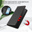 For Samsung Galaxy S24 Ultra Leather Wallet Case Magnetic Closure RFID Blocking Phone Cover - Black - 6