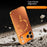 For iPhone 17 Pro Magnetic Case Full Lens Coverage Electroplated TPU Shockproof Phone Cover - Orange - 5