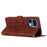 For Realme 16 Pro 5G Stand Case PU Leather Phone Cover Imprinted Heart Pattern - Brown - 2