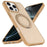 For iPhone 15 Pro Case with Rotating Magnetic Kickstand PC + TPU Skin-Touch Phone Cover - Desert Gold - 2