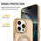 For iPhone 15 Pro Case with Rotating Magnetic Kickstand PC + TPU Skin-Touch Phone Cover - Desert Gold - 5
