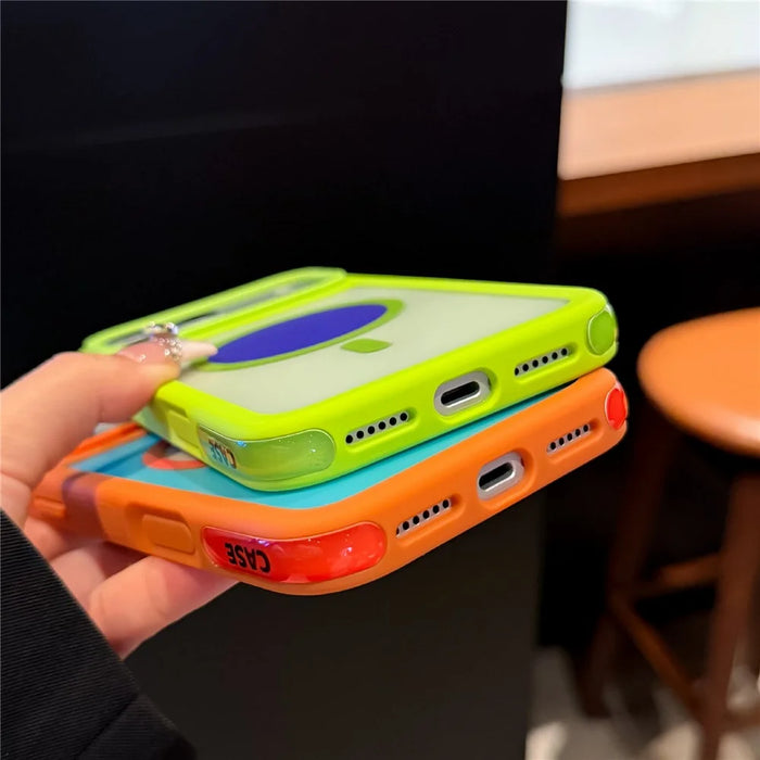 For iPhone 18 Pro / 17 Pro Magnetic Case Contrast Design 2 in 1 PC + TPU Matte Phone Cover - Pink - 4