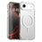 For iPhone Air Magnetic Case PC + TPU + PET Air Cushion Shockproof Phone Cover - White - 1