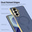For Samsung Galaxy Z Fold8 Ultra Magnetic Case Leather + PC Electroplated Hinge Protection Phone Cover - Sapphire - 2