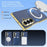 For Samsung Galaxy Z Fold8 Ultra Magnetic Case Leather + PC Electroplated Hinge Protection Phone Cover - Sapphire - 4