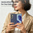 For Samsung Galaxy Z Fold8 Ultra Magnetic Case Leather + PC Electroplated Hinge Protection Phone Cover - Sapphire - 7