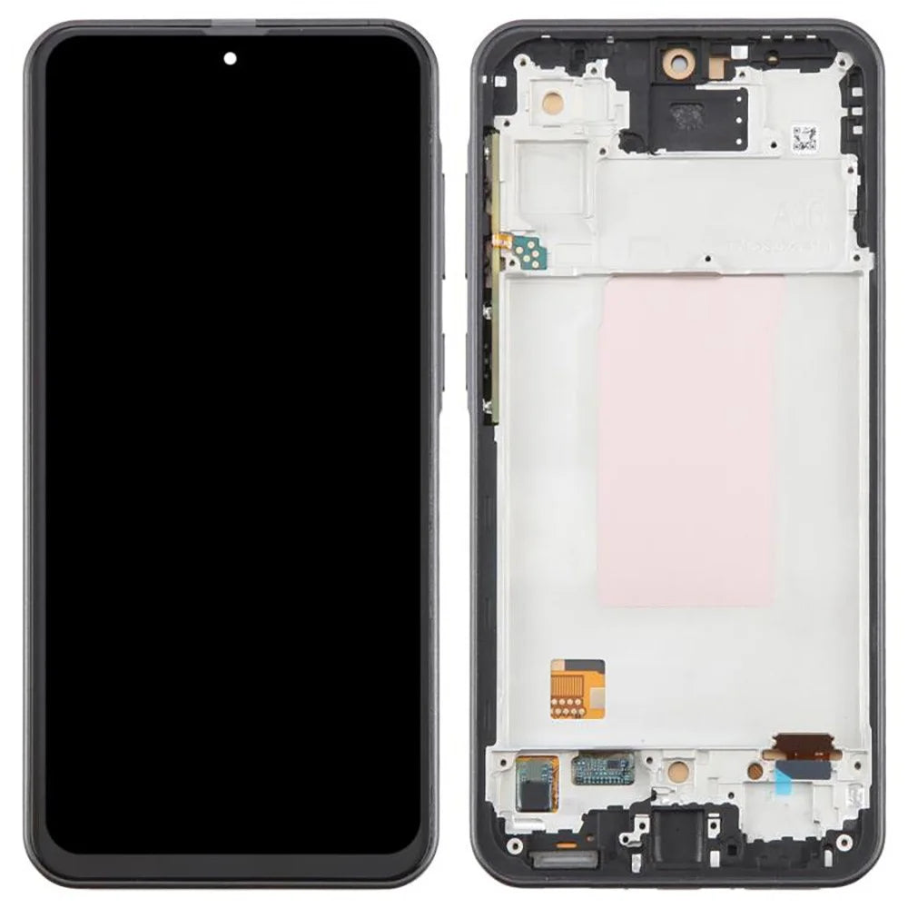 For Samsung Galaxy A36 5G A366 Grade C LCD Screen and Digitizer Assembly + Frame Replacement Part (TFT Technology) (without Logo) - Black - 1