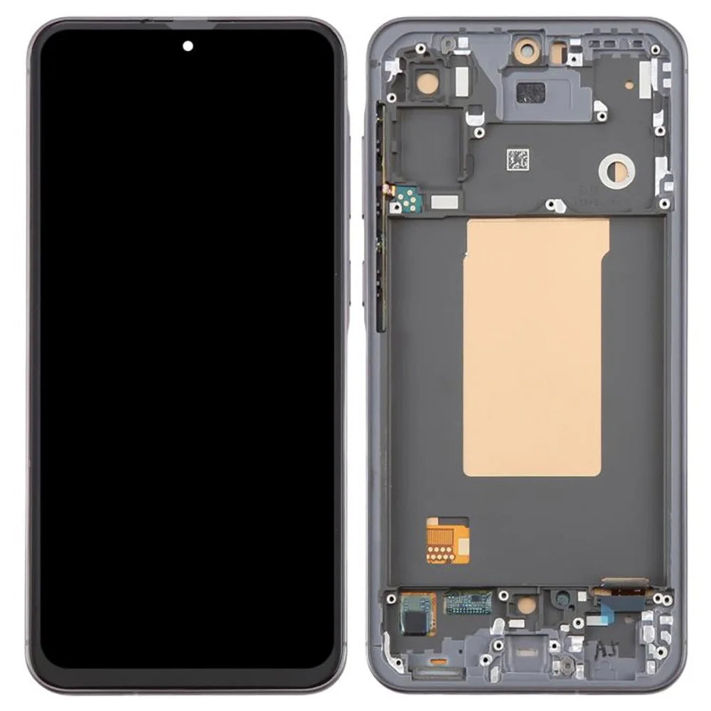 For Samsung Galaxy A56 5G A566 Grade C LCD Screen and Digitizer Assembly + Frame Replacement Part (TFT Technology) (without Logo) - Black - 1