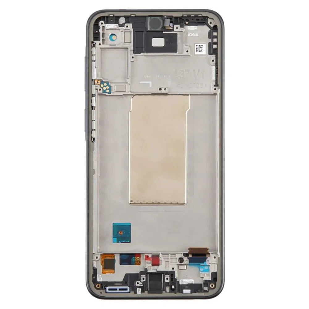 For Samsung Galaxy A37 5G A376 OEM Grade S AMOLED Screen and Digitizer Assembly + Frame (without Logo) - Black - 3