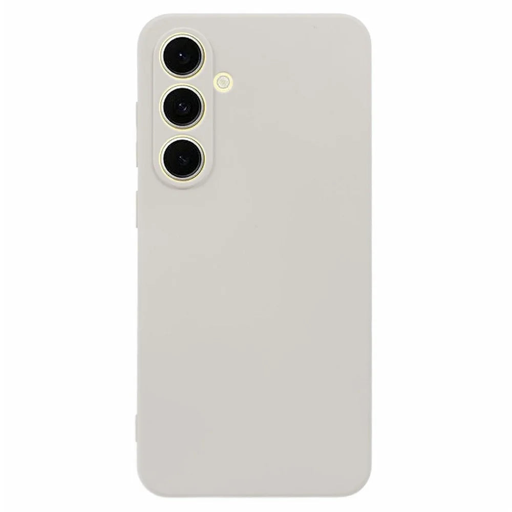 For Samsung Galaxy A18 4G / A18 5G Case TPU Back Soft Anti-Scratch Fiber Lining Phone Cover - White - 1