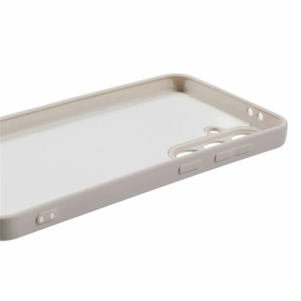 For Samsung Galaxy A18 4G / A18 5G Case TPU Back Soft Anti-Scratch Fiber Lining Phone Cover - White - 4