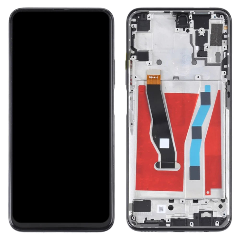 For Honor 9X STK-LX1 (Global)  /  9X Premium LCD Screen and Digitizer Assembly + Frame Replacement Part (COG) (Grade C, without Logo) - Midnight Black - 1